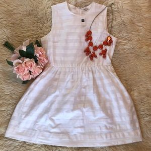 Gap Striped Fit and Flare Dress